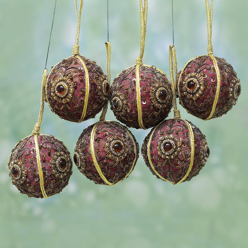 2.4'' Fabric Ball Ornament