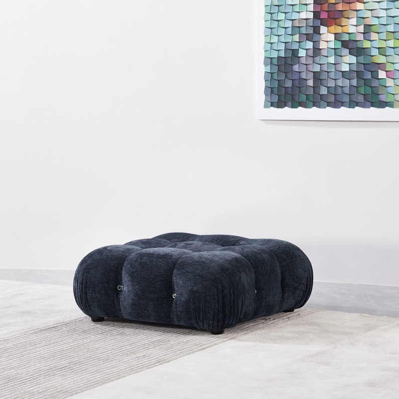 Repose-pieds Damion, Chenille bleue