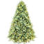 Arbre de Noël de 7 pi avec 700 lumières à DEL blanc chaud, 2518 pointes Pe +, conception à charnières pour une installation facile, support en métal pour ton de Noël, configuration des branches, base