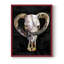Horned Skull II, reproduction encadrée - bois massif-267850726-267850714