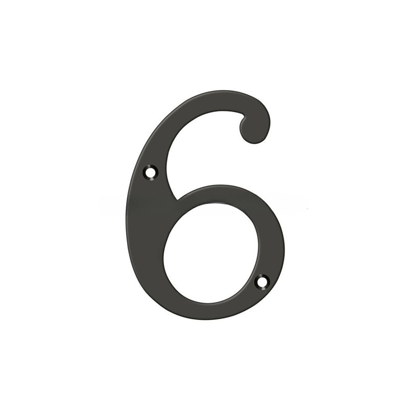 Chiffres de 4 po Deltana, Bronze huilé, 6
