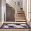Tapis Marlowe moderne à l'aquarelle abstraite grise et noire, lavable à la machine, antidérapant, à poils courts, pour intérieur et extérieur, adapté aux animaux domestiques, idéal pour le salon, la chambre, la salle à manger, l'entrée, le corridor ou le bureau.-614270050