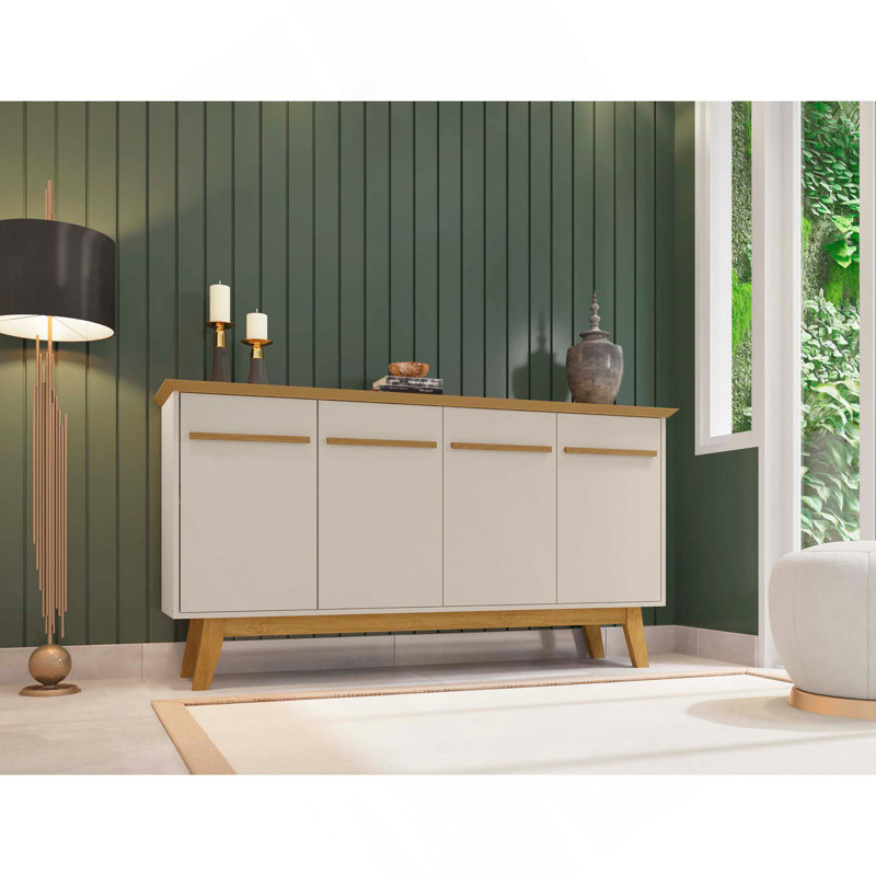 Buffet blanc cassé et naturel