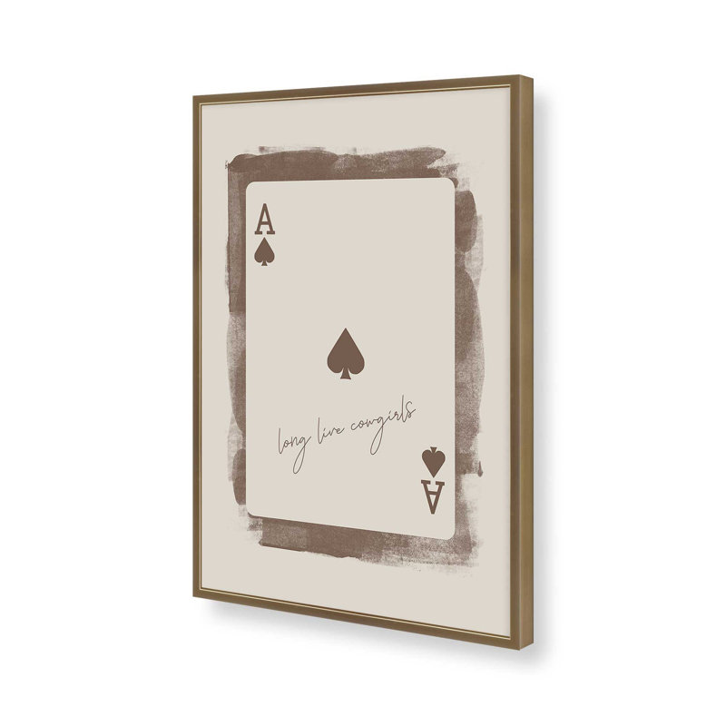 Cartes occidentales I Print, Or brossé, H 37,25 po x l 25,25 po