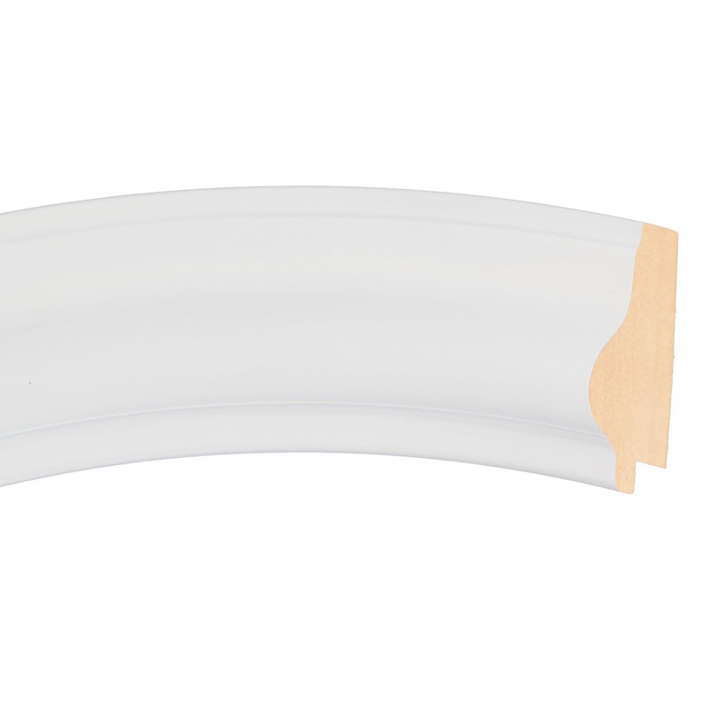 Miroir d'appoint, 35 po x 29 po, Lin blanc