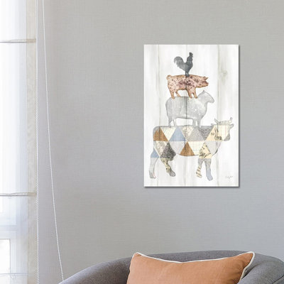 Farm Family I by Courtney Prahl - Wrapped Canvas Painting