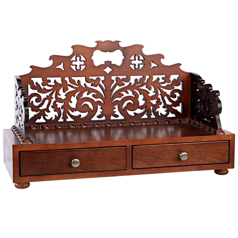Organisateur de bureau Antiquarian Floral Tracery