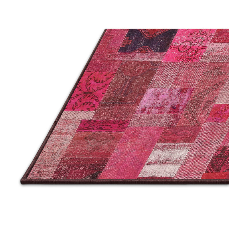 Tapis rose Zioutas, Rectangle 2 pi x 5 pi