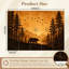Papier peint adhésif auto-adhésif pelez et collez, élan, orignal, forêt, paysage, chasse, thème