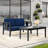 Junco Teak Outdoor Two-person Patio Set With Cushions And Coffee Table-1412248894-1412248883