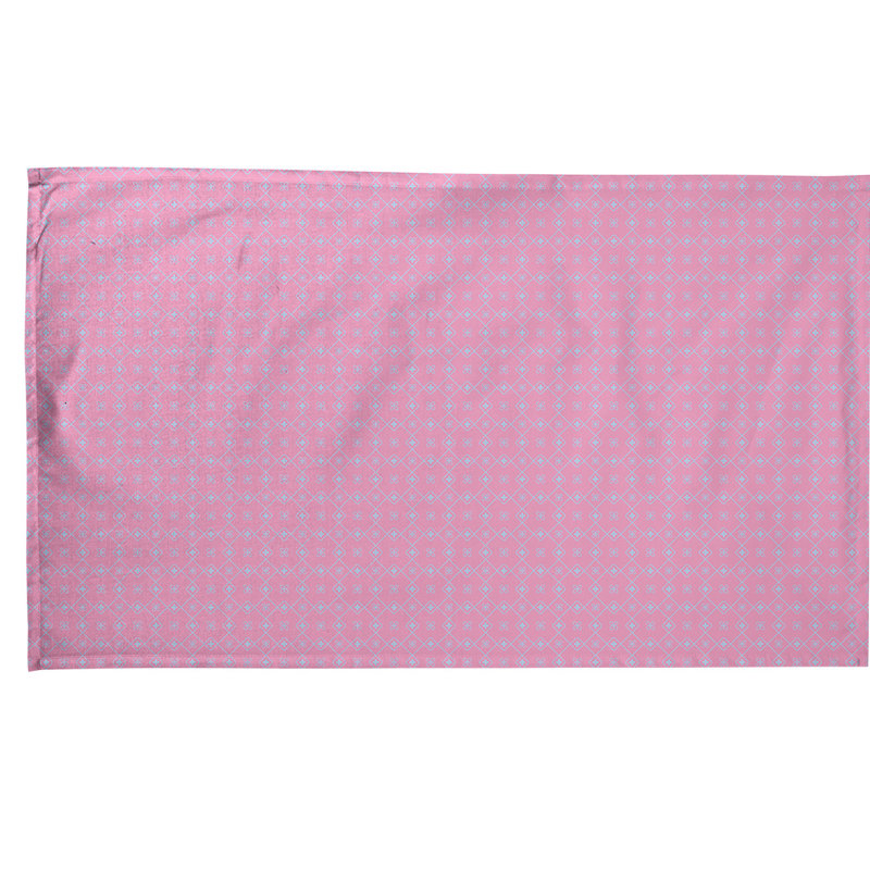 Serviette à thé à motif napperon Mcguigan, Rose clair, Sergé de coton