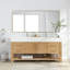 Ensemble de meuble-lavabo simple 72 po Maho avec lavabo en pierre et miroir intégrés Maho
