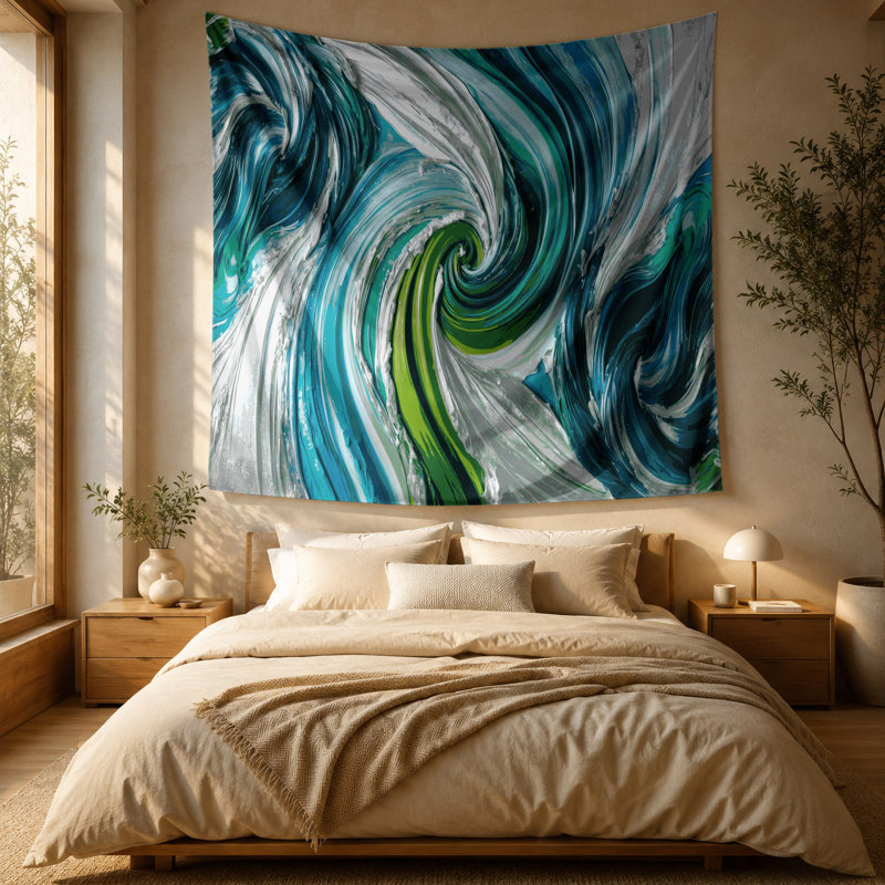 Tapisserie murale «Lyrical Abstraction 99», 51 po x 60 po