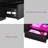 LED High-Gloss Finish Coffee Table With 2 Drawers Open Shelves Storage-22634226