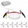 Luxrite 4" Ultra Slim Selectable CCT New Construction IC LED Canless Recessed Lighting Kit