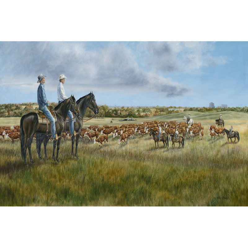 East Of The City by Carolyn Mock - Wrapped Canvas Painting, 20cm H x 30cm W x 3.8cm D