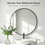 Miroir mural rond doré-644889878