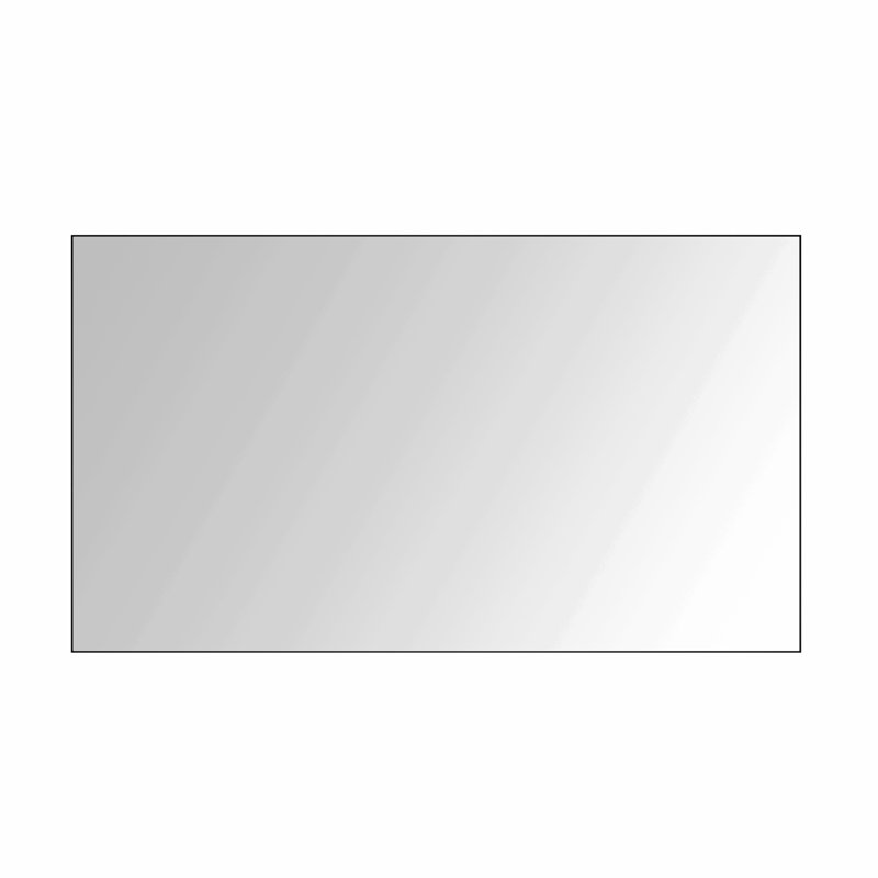 Miroir mural rectangulaire en aluminium