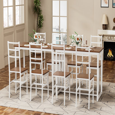 Ensemble de table de salle à manger moderne en bois 5 pièces, conception compacte pour petits appartements et salles à manger, confort ergonomique et polyvalence