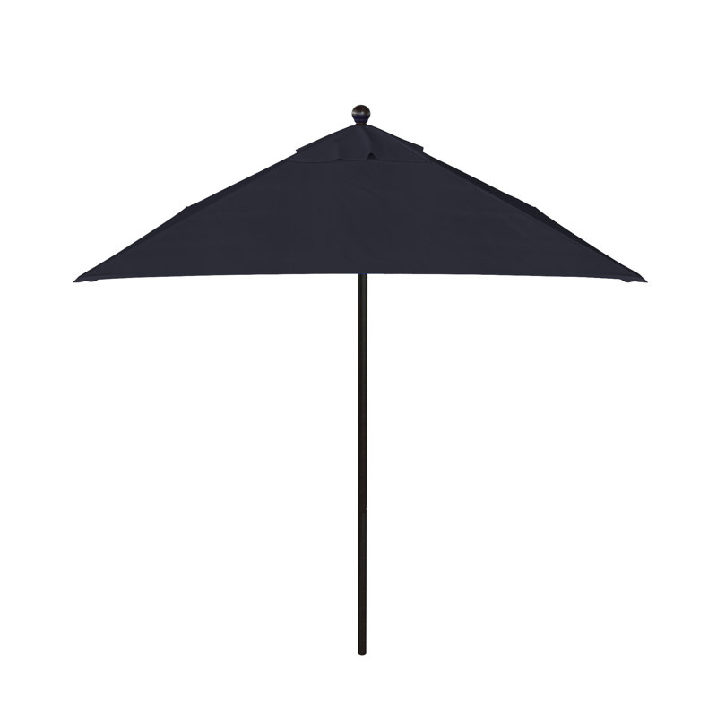 Parasol de marché 6 pi Nejat, Bronze, Toile bleu marine Sunbrella®