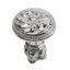 Acanthus & beaded knob with column base Rosette style in Satin
