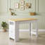 Buffet avec tablettes réglables, crochets latéraux et armoire de rangement-1164635294