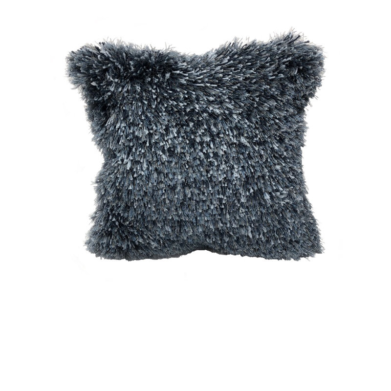 Coussin décoratif en coton, Bleu, Housse de coussin seulement - sans coussin