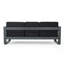 3 Seater Sofa W/ Metal Tray Grey