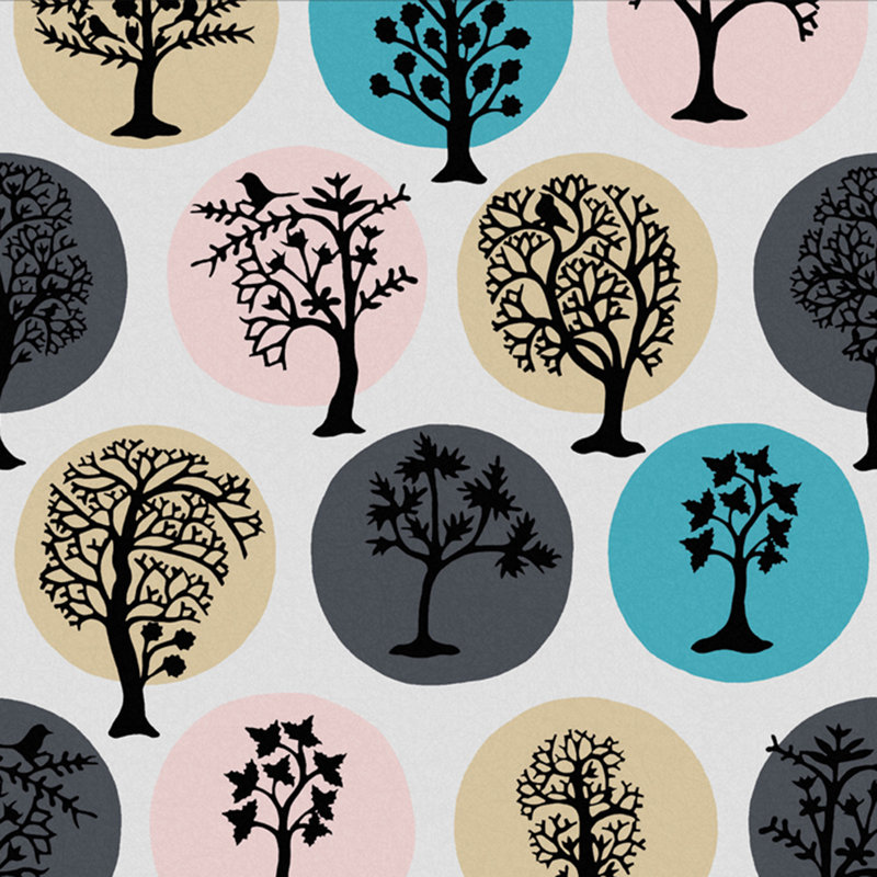 Party Land Magic Wallpaper, Pink/Blue/Gray