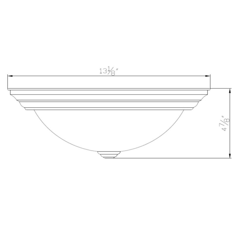 13 Inch LED Ceiling Light, Bedroom Hallway Kitchen Bath, Satin Nickel