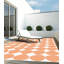 Retalic Rectangle Geometric Shapes Vinyl Area Rug-2040635493