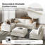 Repose-pieds surdimensionné en mélange de duvet et l 43,5 po Cioffi-515972504