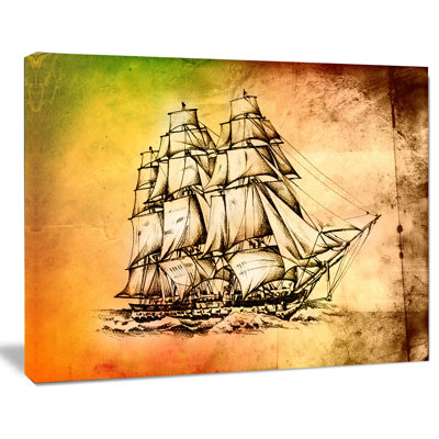 «Large Antique Moving Boat», impression