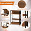 18.11cm W Metal Bedside Table-927089809