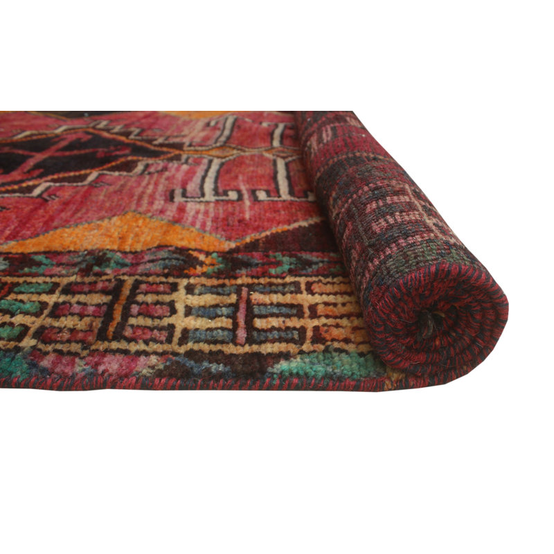 Keasha One-of-a-Kind 3'9" X 7'4" 1980s Runner Wool Area Rug in