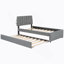 Lit plateforme tapissier simple avec lit gigogne Teddy-1026418864-1026418865