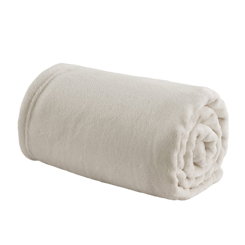 Couverture polaire Cozy Winter Collection 300GSM pour canapé, canapé, lit, L 50 po x L 70 po, Lin lin