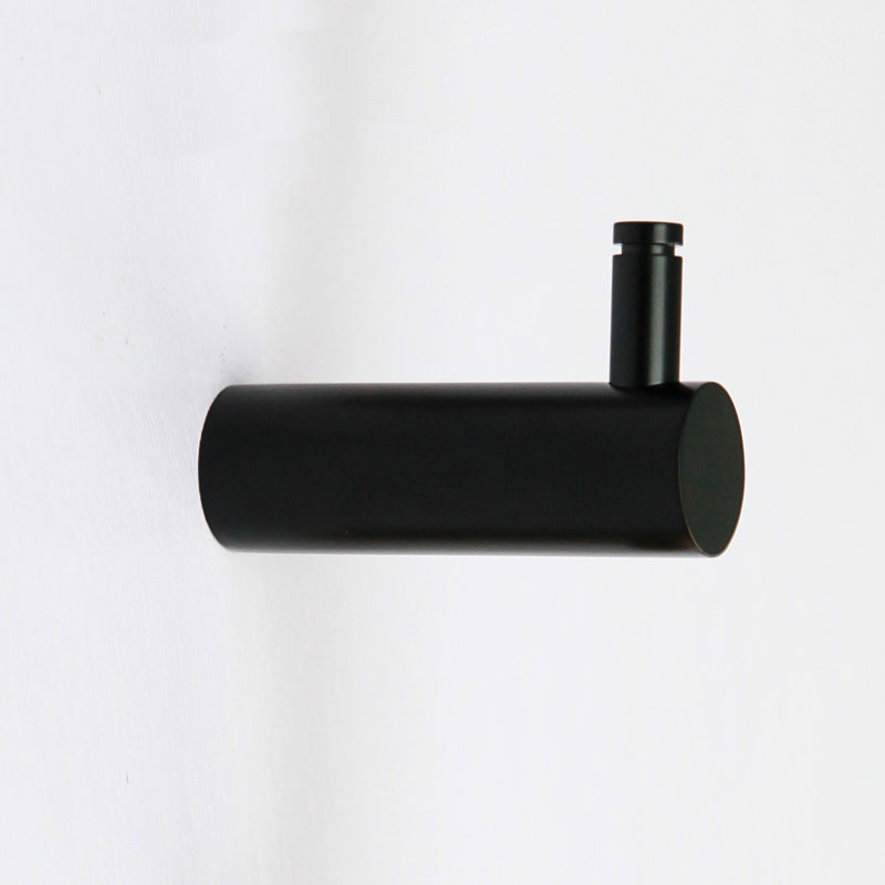 Tomah Wall Mounted Robe Hook, Black