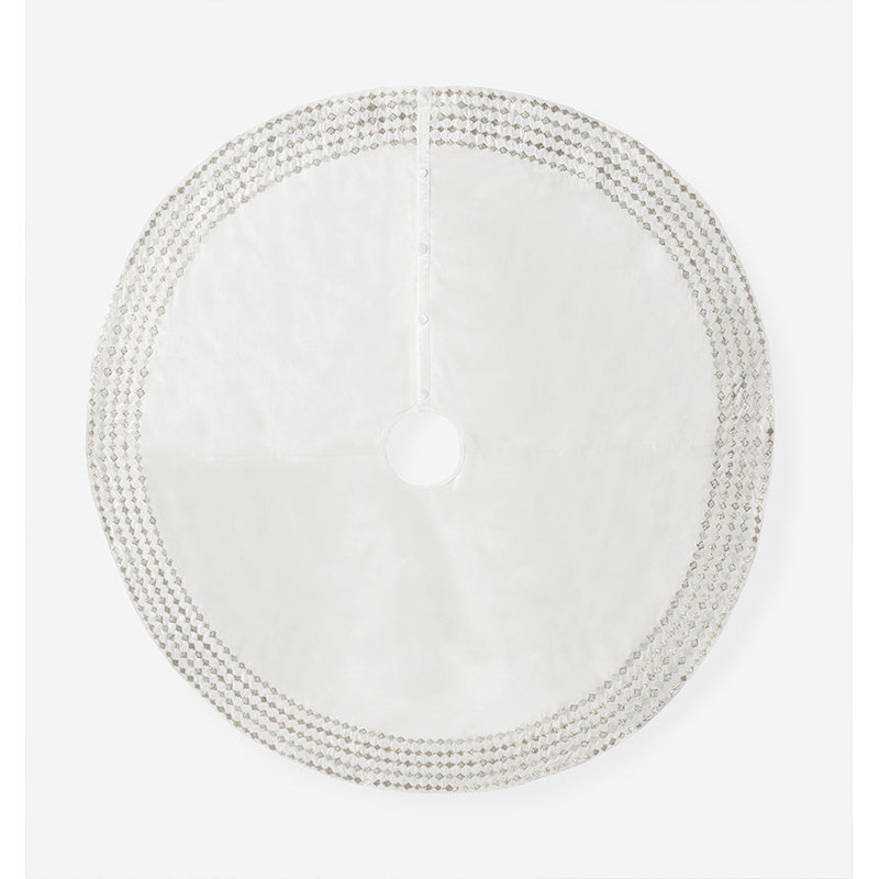 Lucido Tree Skirt, Ivory/Silver