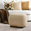 Fauteuil pivotant rembourré en lin avec repose-pieds-1350640582