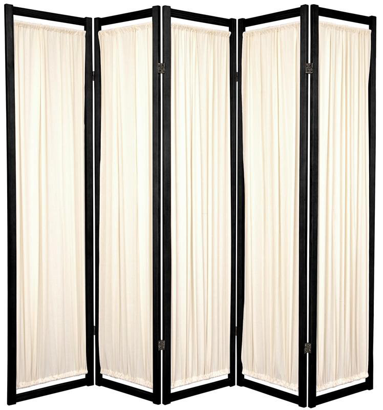 Cloison pliante Michelle H 72 ", Noir, 5