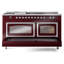 ILVE Nostalgie II Noblesse 60 in Dual Fuel Range 7 Burner, Griddle, Frenchtop-1606748013-1606748021