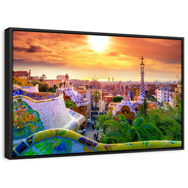 Ville «Barcelona From Park Guell», H 29 po x l 43 po