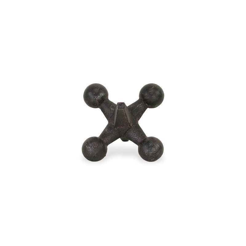 Sculpture osselet, H 6,5 po x l 6,5 po x P 6,5 po