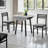 3-Piece Drop Leaf Dining Set, Round Table & 2 Ladder-Back Chairs for Small Kitchens-129087245