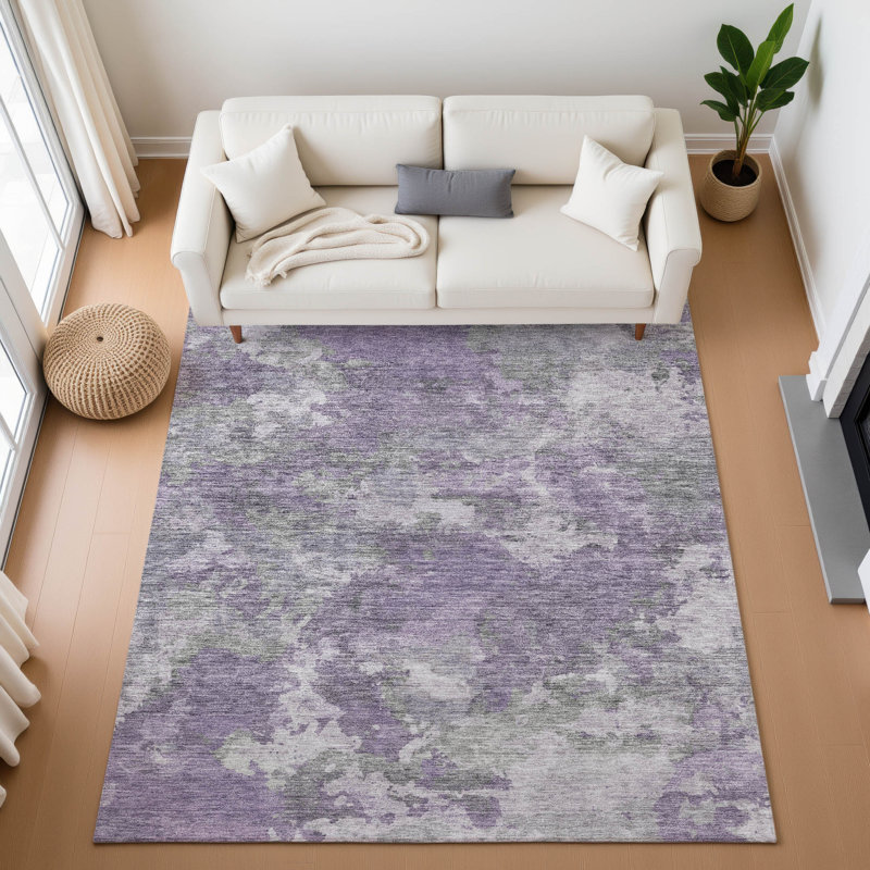 Premium Machine Washable Abstract Rug, Rectangle 10' x 14'