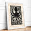 Octopus Starburst Graphic Art - Framed Print-2122497674-2122497677