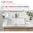 24.5" W x 16.5" D White Rectangular Undermount Bathroom Sink
