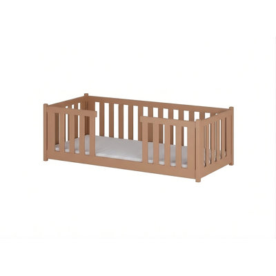 Biay Single (3') Solid Wood Bed Frame with Mattress