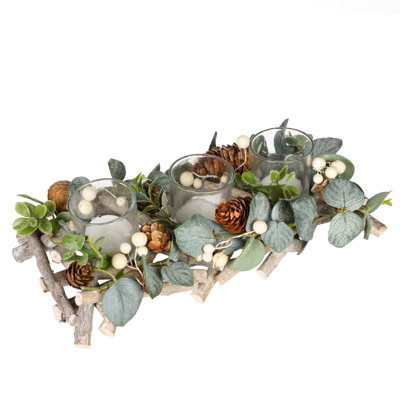 Glass Tabletop Tealight Holder
